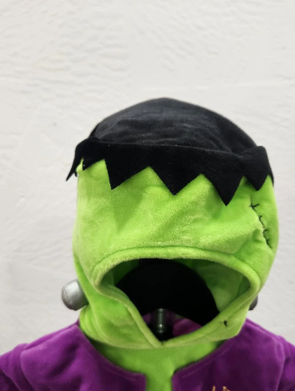 MiniWear LITTLE MONSTER Frankenstein Velour Halloween Costume size 0-3 Mo Infant